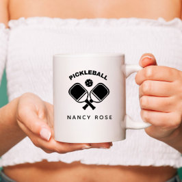 Pickleball Player Personlig Namn Coffee Mugg