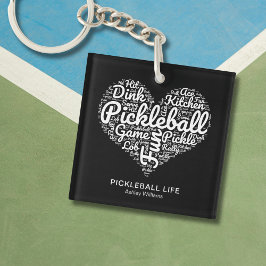Pickleball Player Personlig Namn Ord Art