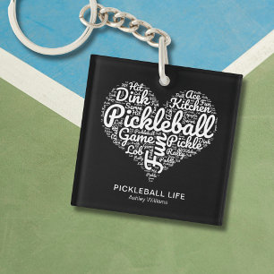 Pickleball Player Personlig Namn Ord Art