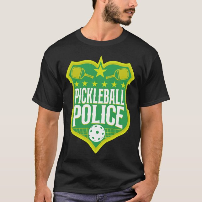 Pickleball Player Pickleball-polisbricka T Shirt (Framsida)