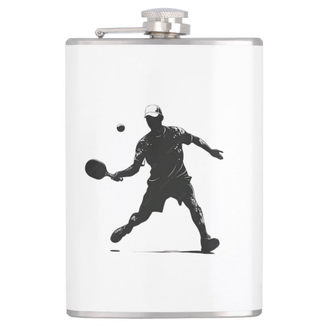 Pickleball Player Silhouette Sport Design Fickplunta (Framsidan)
