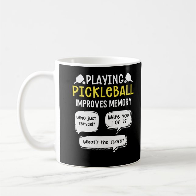 Pickleball Player-spelare Kaffemugg (Vänster)