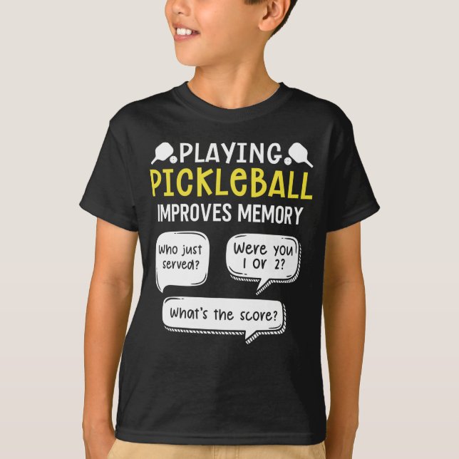 Pickleball Player-spelare T Shirt (Framsida)
