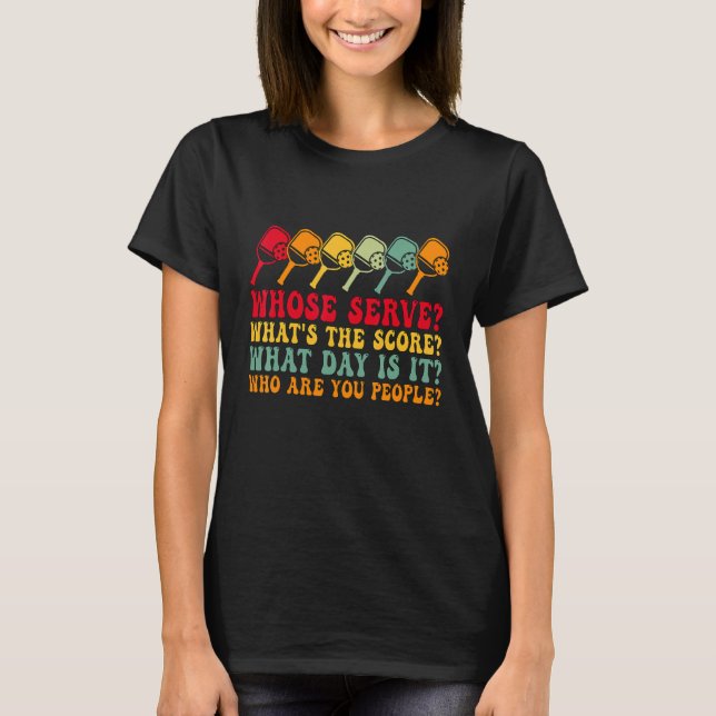 Pickleball Player-spelare vars  Pickleball-team T Shirt (Framsida)