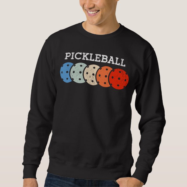 Pickleball Player-sport Älskare Lång Ärmad Tröja (Framsida)
