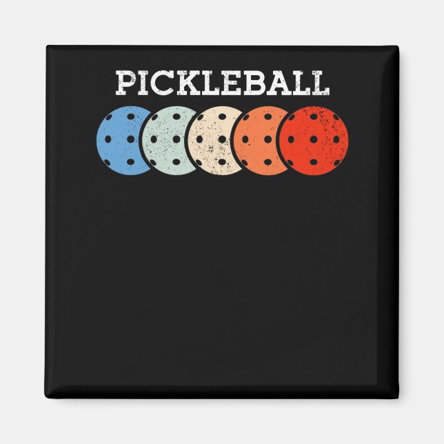 Pickleball Player-sport Älskare Magnet (Framsidan)