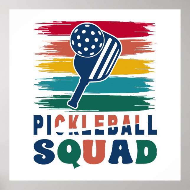 Pickleball Players Gift Idea Poster (Framsidan)