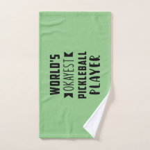 Pickleball Player's Humous Hand Towel