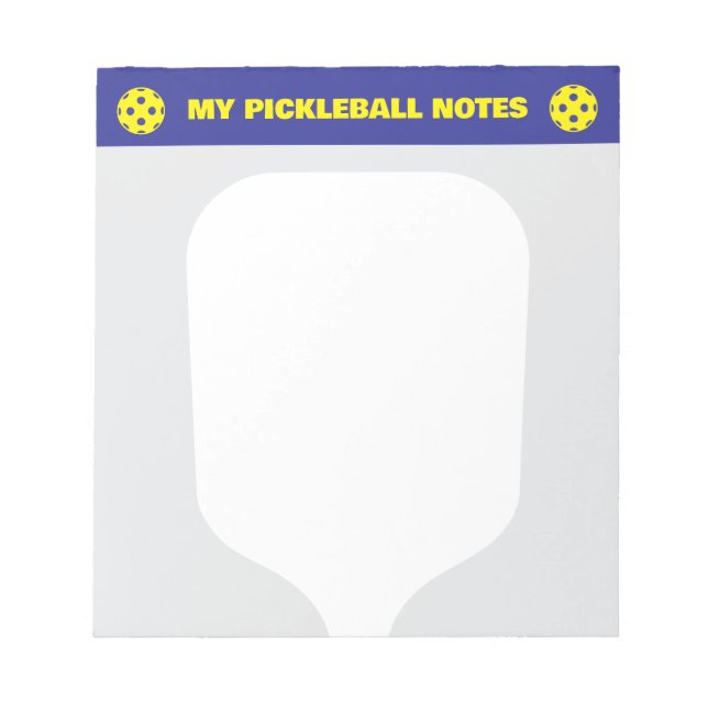 Pickleball-poäng anteckningsblock för spelare och  (Framsida)