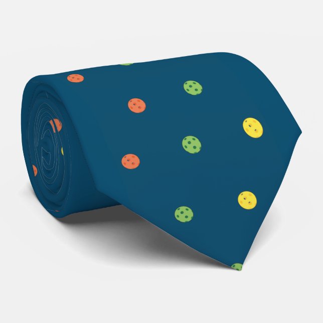 Pickleball Polka Dot Tie Slips (Rullad)