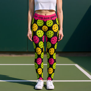 Pickleball polka punkt leggings
