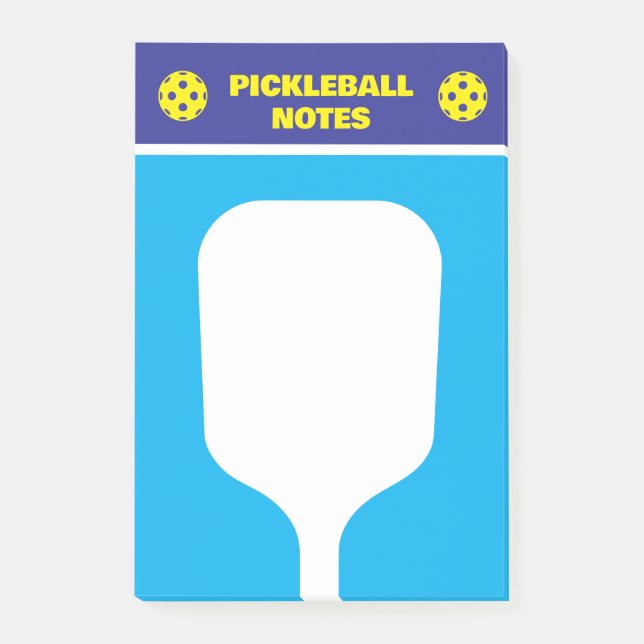 Pickleball post-it lappar för spelare och tränare (Framsida)