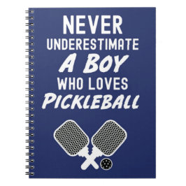 Pickleball-presenter för pojkar Barn Sport Anteckn Anteckningsbok