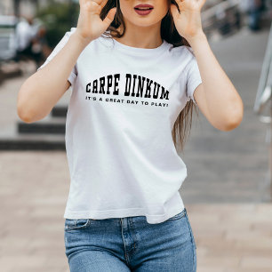 Pickleball Pun Carpe Dinkum Rolig Modern Enkel T Shirt
