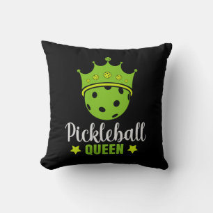 Pickleball Queen Funny Pickle Boll Queen Kudde