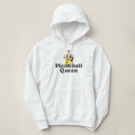 Pickleball Queen - Gult Pickleball Wearing Krona T Shirt