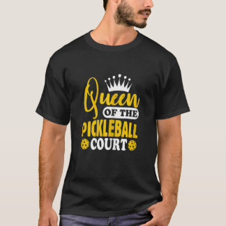 Pickleball Queen på Pickleball Court Pi T Shirt