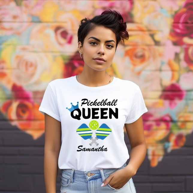Pickleball Queen Paddles Boll T-Shirt (Skapare uppladdad)