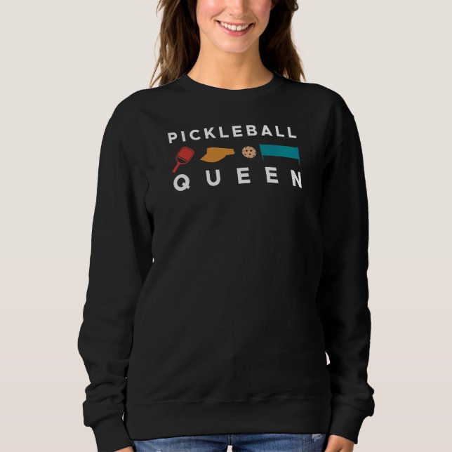 Pickleball Queen Partnerlook T Shirt (Framsida)