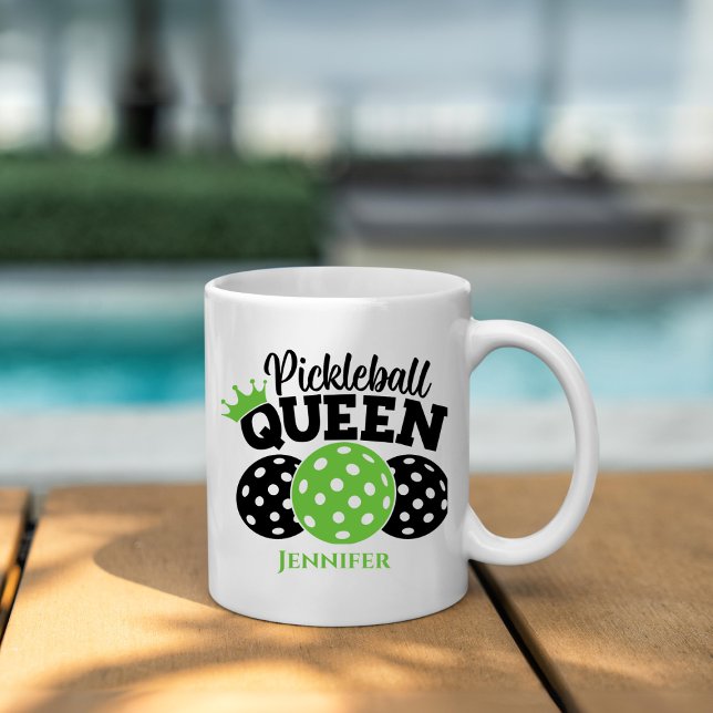 Pickleball Queen Personlig Kaffemugg (Skapare uppladdad)