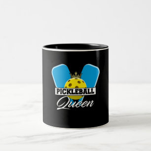Pickleball Queen Player Paddleball Älskare Två-Tonad Mugg