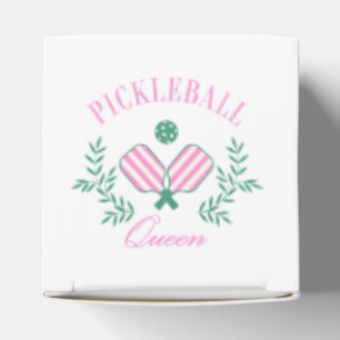 Pickleball Queen Rosa och vitstripe Presentaskar