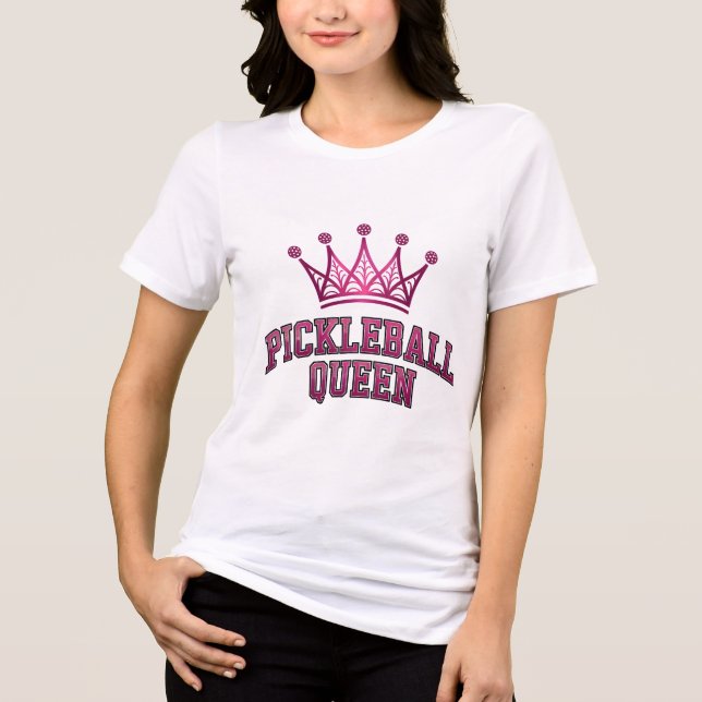 Pickleball Queen T Shirt (Framsida)