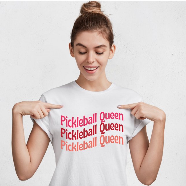 Pickleball Queen T-Shirt for Pickleball Älskare (Skapare uppladdad)