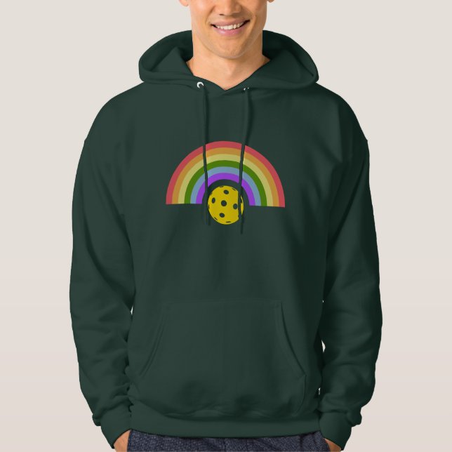 Pickleball Rainbow Hoodie (Framsida)