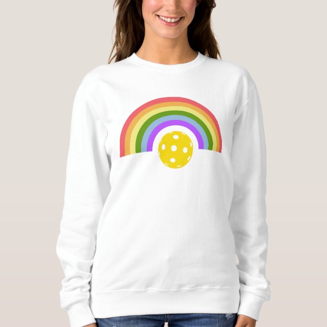 Pickleball Rainbow T Shirt (Framsida)