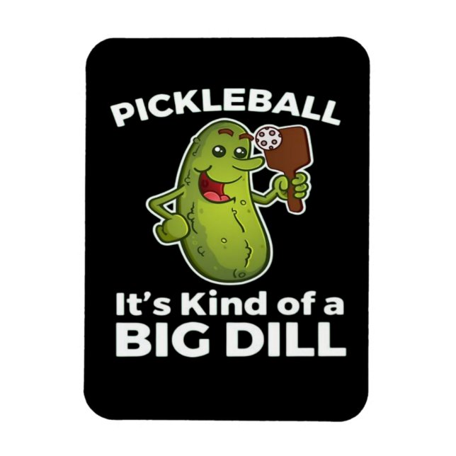 Pickleball rätt så stort dille magnet (Vertikal)