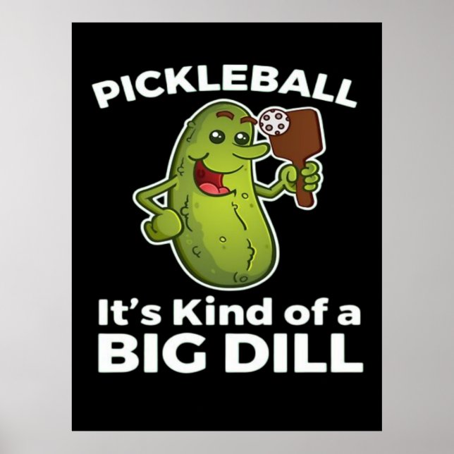 Pickleball rätt så stort dille poster (Framsidan)