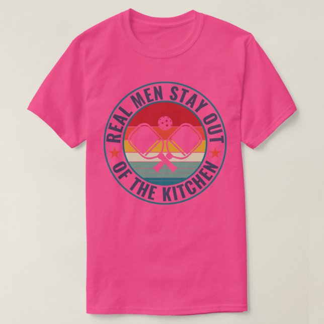 Pickleball Real Manar Håll dig borta från köksfone T Shirt (Design framsida)