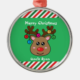 Pickleball Reindeer 🎄 Julgransprydnad Metall