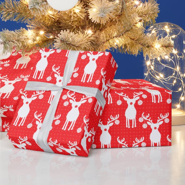 Pickleball Reindeers God jul 🎁 Presentpapper (Helgdagar)