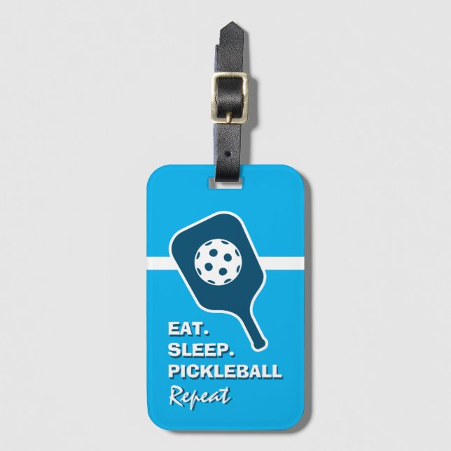 Pickleball resresgodsagenummer för resväska eller  bagagebricka (Framsida vertikal)