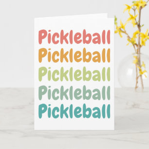 Pickleball Retro Pickleball Player Kort