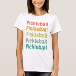 Pickleball Retro Pickleball Player T Shirt