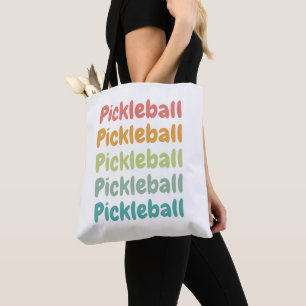 Pickleball Retro Pickleball Player Tygkasse