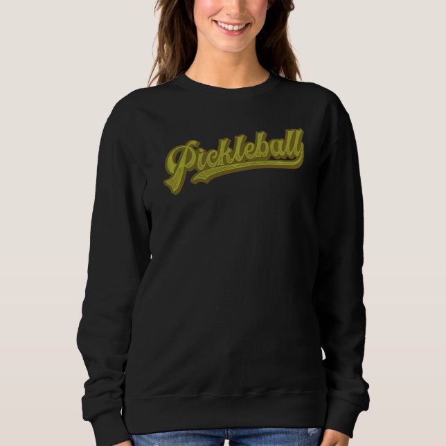 Pickleball Retro Stil T Shirt (Framsida)