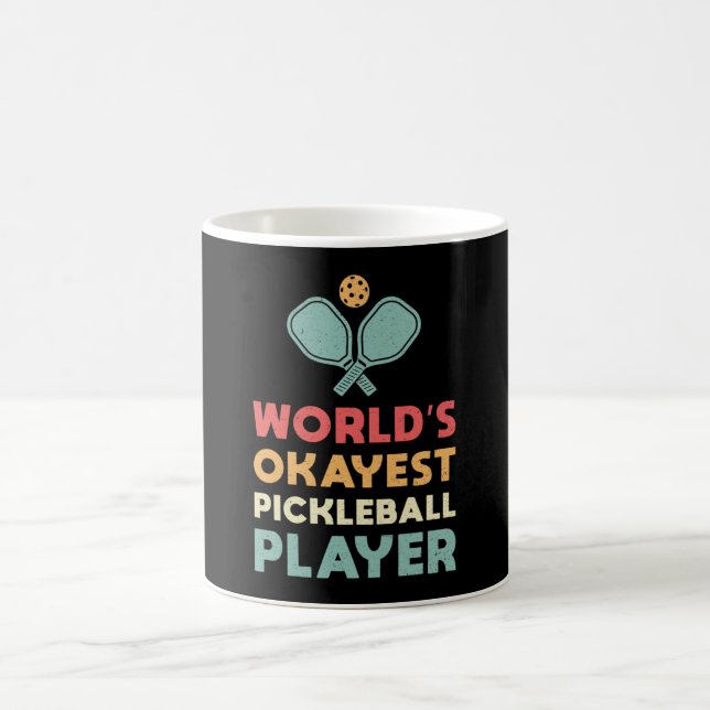 Pickleball Retro World's Okayest Pickleball Player Kaffemugg (Center)