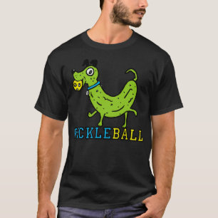 Pickleball rolig hund 4 t shirt