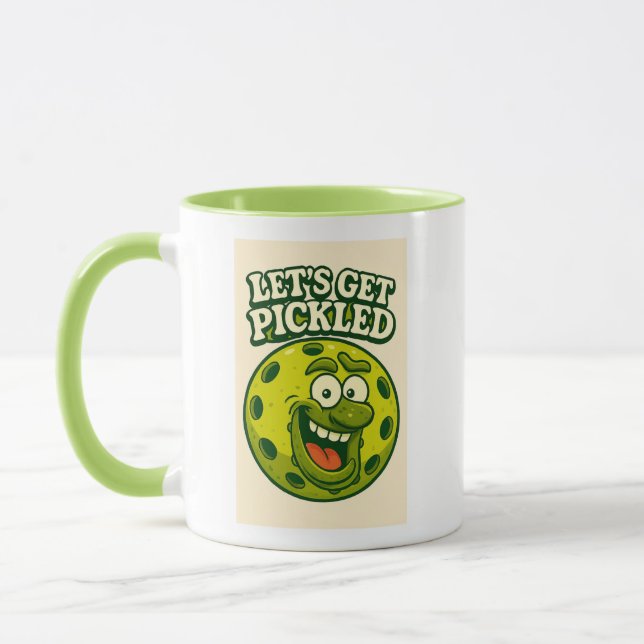 Pickleball Rolig Kaffe Mugg (Vänster)
