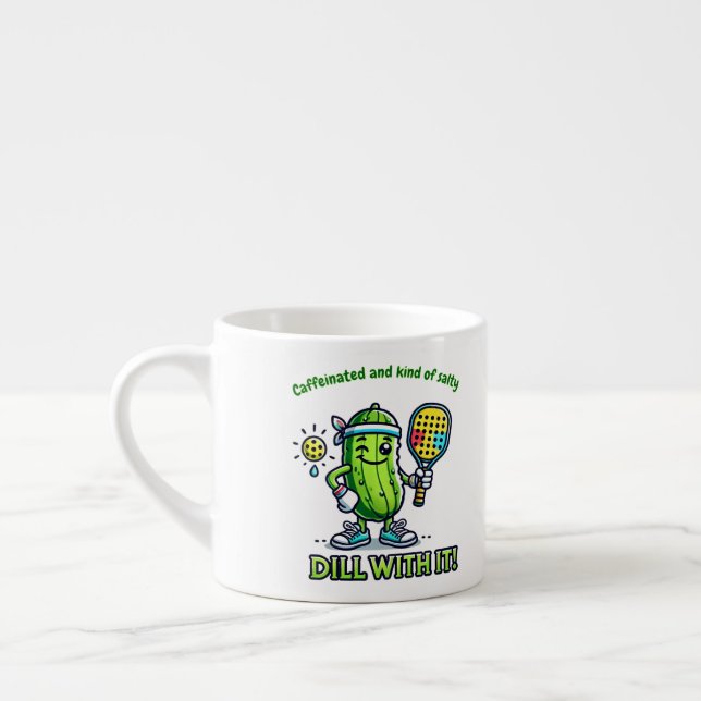 Pickleball Rolig Kaffemugg Dricksvaror Köket Espressomugg (Vänster)