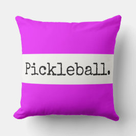 PICKLEBALL Roligt Bright Tropical Rosa White Rand Kudde