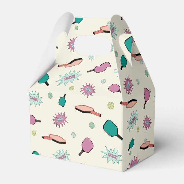 Pickleball! Roligt Colorful Mönster Presentaskar (Framsidan Sidan)