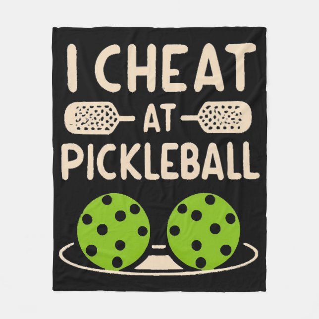 Pickleball Roligt Fleecefilt (Framsidan)