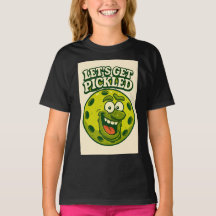 Pickleball Roligt Grafik T-shirt