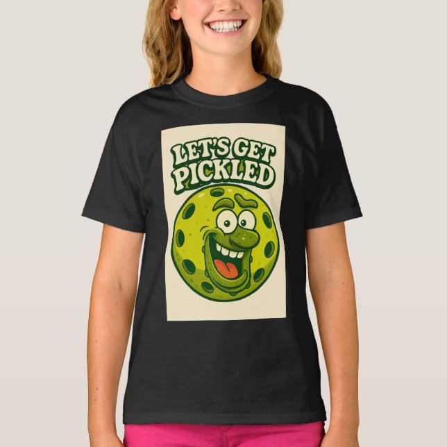 Pickleball Roligt Grafik T-shirt (Framsida)