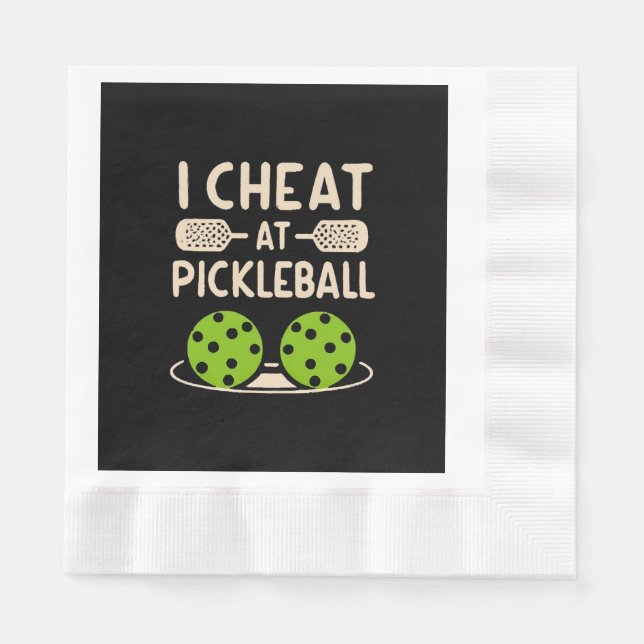 Pickleball Roligt Pappersservett (Framsidan)